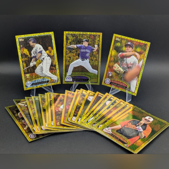 2012 Topps Gold Sparkle Baseball Card Collection Lot of 26 Parallel Insert Cards - Picture 1 of 10